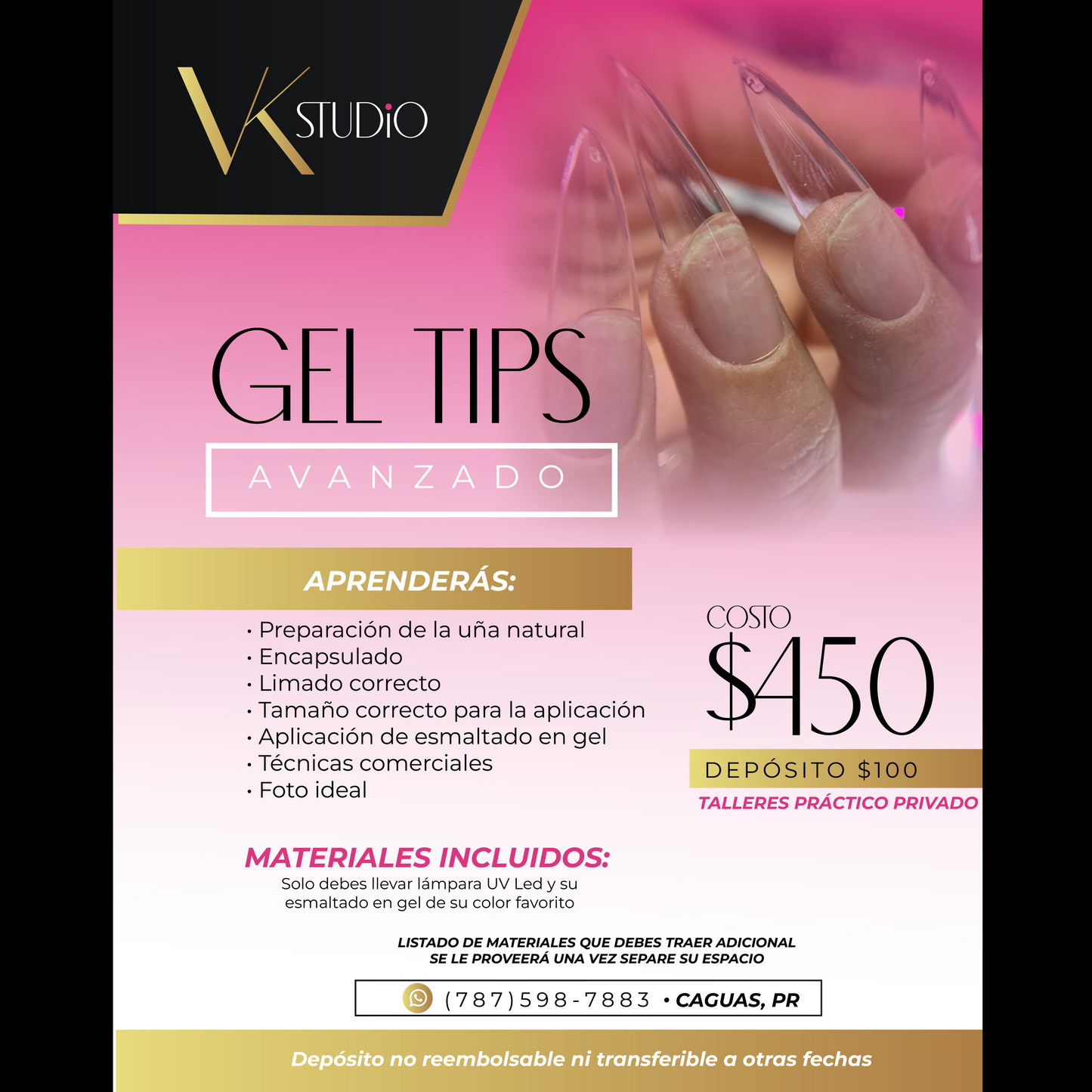 Aplicación de Gel Tips Avanzado